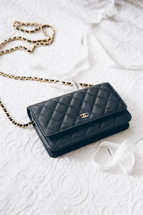 chanel classic flap wallet on chain